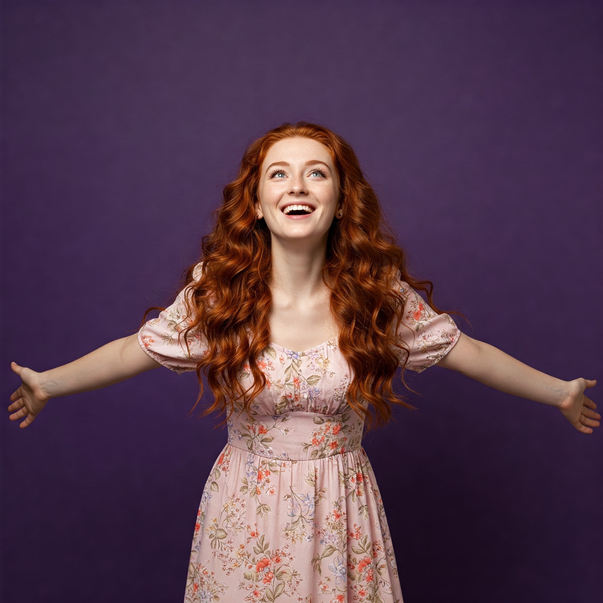 photo of Joyful Woman with Arms Raised